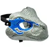 Halloween Dragon Dinosaur Mask Otwarte usta Lateksy Horror nakrycia głowy Dino Party2454552