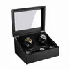 Luxury Fashion High Quality Watch Winder Mover Open Motor Stop Automatisk Watch Rotator Display Box Winder Remontoir Wood Leather H8607682