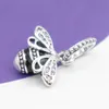 925 Silver Fit Pandora Stitch Bead Nowy uroczy błyszcząca łapa drukująca bransoletka