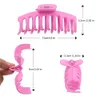 12 stuks grote matte haarklauw clips - 4,3 inch niet -slip grote niet -slip klemmen perfecte kaak voor vrouwen dunnere styling zorgtools