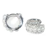 العلامة التجارية S925 Sterling Silver Earrings عقدة النساء الماس المرصع بالمرصقة على الأركان لؤلؤة لؤلؤة بسيطة مجوهرات مضادة للحساسية 635726451388