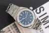 Store recommendation waterproof watch Diver Blue Dial 40mm Transparent Mechanical Automatic Movement Mens Watch Men's Bracele258Z
