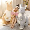 2022 mignon géant australien kangourou en peluche jouet mère et enfant kangourous poupée simulation animaux poupées parent-enfant poupée cadeau d'anniversaire