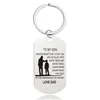 Key Chain Ring Pendant Family Friend Gift Mother's Day Father's Day Graduation Season Christmas Gift Lettering Metal Keychain