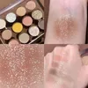 Couleurs d'ombre à paupières Palette de fard à paupières transparente Perle multicolore Pigment mat Glitter Surligneur Terre Couleur Beauté MaquillageEye