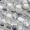 Rengi karıştırın 20 adet Gümüş Kaplama Moda Moda Basit Parmak Yüzük Takı Kadınlar için Ucuz Fabrika 197b