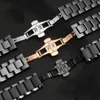 Bekijk bands hhigh -kwaliteit keramiek horlogeband voor AR1451 AR1452 AR1400 AR1410 riemen met roestvrijstalen vlinder gespleten 22 mm 24 mmwatch helde