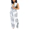 Women's Jumpsuits & Rompers Leopard Tied Waist Long Sleeve Jumpsuit Women Fashion One Piece Overalls Casual Streetwear XXXL