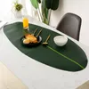 Tjock Eva Leaf Design Table Runner Tropical Rainforest Bordsduk Bananblad Placemat Coaster Vattentät Oljestop Cup Mats