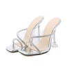 Sandals Woman Summer 2022 Strap transparente com sandálias femininas de shinestones fora da moda deslizam sapatos sexy romasandals