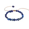 Strand Oregelbunden natursten Amethystarmband Justerbara oformade pärlor armband Bangle Manschett för kvinnor Fashion Jewelry Gift