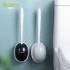 Ecoco Siliconenborstel Kop Toiletborstel Snel aftapreinigingsgereedschap voor toiletwand gemonteerd huishouden WC Badkameraccessoires 220624