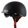 Harley Brim Casque de moto rétro Demi-visage Moto Crash Casque de moto Casco