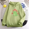 Women's Hoodies & Sweatshirts Sweater Mushroom Frog Long-sleeved Pullover Casual Loose Contrast Color Hoodie For Men And Women Streetwear Ho