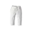 Spring And Autumn Kids Trousers Boys Cotton Pants For Baby Boys Thin White Black Toddler Trousers Casual Clothes Boys Pants 220512