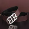 2022 Célèbre marque Lettre B ceinture hommes en cuir mode jeunesse polyvalent 3.8cm lisse personnalité décontractée gars pantalon Classique luxe Designer TopSelling gros