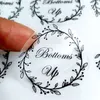 100PCS Etichetta personalizzata Nome personalizzato Adesivi per ciglia trasparenti per matrimoni 220613