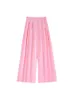 Damespakken blazers dames mode zijden satijnen textuur korte roze blazer revers tie retro lange mouw ontwerp slanke pantswomen's