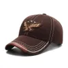 Mody haftowe orła gwiazdy czapki baseballowe dla mężczyzn Stylowy design Regulowany pasek kapelusz sport