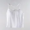 スタイルの夏Tシャツの綿の背中のスポーツホルターベストトップスの女性服8812＃220325