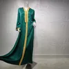 Ethnic Clothing Ramdan Aid Moubarak Abaya Dubai Turkey Muslim Satin Dress Islam Arabic Dresses For Women Robe Ete Femme Longue Vestido De Mu