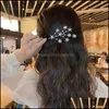 Haarclips Barrettes Sieraden Strijnwinnaars Star Pins For Women Fashion Headwar Girls Sweet Hairpins Wedding Bridale Accessoires Drop Delivery