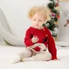 Baby Jungen Weihnachten Strampler Rentier Gestrickte Infantil Overalls Kleinkind Mädchen Jahr Kostüm Kinder Warme Wolle Kleidung 0-2Y 220525
