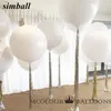 10pcs 36 polegadas 90cm Big Balloon White Balloons Balloons Wedding Decoração de Helium Air Balls Balloons Party Birthday Balloons 0614