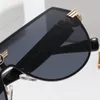 Новый классический стиль моды Все-матч роскошный бренд черный квадратные солнцезащитные очки женщины / мужчины старинные солнцезащитные очки металлическая рамка UV400