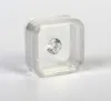 100st 55x55mm Transparent Floating Display Case Earring Gems Ring Smyckesupphängning Förpackning Box Pet Membrane Stand Holder B1024