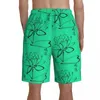 Heren shorts lotus bord badende zwembroek polyester grappige mannen zwemmen trunksman's