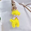 Animal Leather Keychains Keyring Accessoriess Giraffe Pendant Key Chains Ring Gifts for Women Fashion Design PU Bow Car Keys Holder Fobs Macaron Bag Charm Jewelry