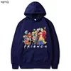 Мужские толстовки Толстовки Аниме One Piece Hoodie Мужчины и женщины Harajuku Пуловер с длинным рукавом Свободная уличная одежда TopsMen's Bles22