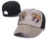 Designer Herren Baseball Caps Frau Marke Tiger Kopf Hüte Biene Schlange bestickt Knochen Männer Frauen Casquette Sonnenhut Gorras Sport Mesh Tier