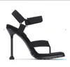 Hot koop-sandalen schoenen mode clip toevelcro sandalen vrouwen Europese en Amerikaanse stijl hoge hakken dunne hakken flip flops 220316