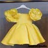 Robes de fille Bébé Filles Dentelle Bow Baptême Robe 2022 Princesse Anniversaire Custume Sans Manches Tutu Enfant Baptême Enfants Pour FillesGirl's