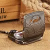 Pocket Watches Unique Cool Grey Black Quartz Watch Gifts For Kids Men Women Antique Pendant Clock 2022Pocket