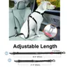 Hundkragar Leashes Bilstolsbälte Nylon Säkerhetsbälte för Slitstarkt reflekterande Bungee Leash Vehicle Små Medium Stora Hundar