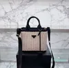 2022-Fashion Messenger Bags Luxury Designer Ladies Wicker Woven Canvas на плече