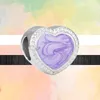 925 Sterling Silver Dangle Charm New Cute Purple Series Mom Sister Butterfly Dog Leaf Unicorn Pärlor Pärlor Fit Charms Armband DIY SMEEDDOUS Accessories1584279