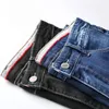 Jeans pour hommes belle marque d'automne grande taille ample Harem classique poche Patching Style jeunesse hommes mode Denim noir bleu hommes