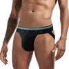 2pcs jockmail الضيق الرجال الملابس الداخلية ثونغ jockstrap القطن التنفس الشبكة jock حزام homme slip strit