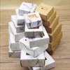 6 pezzi scatola di carta kraft stile marmorizzazione fai da te fatti a mano caramelle al cioccolato imballaggio festa di compleanno decorazione di nozze regalo di natale 220707