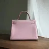 25cm handmade stitching luxury purse brand shoulder bag Togo Leather red pink burgundy etc colors wholesale price fast delivery