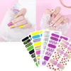 Wholesale Nail Sticker Decals European USA Fashion 16 tips Full Nails Sticker Flowers Manicure Tools Set