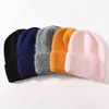 Cappello lavorato a maglia invernale da donna Skullies caldo berretto lavorato a maglia in cashmere cappello femminile soffice pelo lungo di coniglio J220722