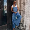 Kvinnors plus storlek jumpsuits rompers wide ben jeans denim overall minimalism kvinnor rompers lös overall kvinnor denim jumpsuit sommar casual jumpsuit 801 220826