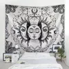 DIY Dostosowane zdjęcia Piękna twarz drukowanie dużych ścian Hippie wiszący bohemian tapestry mandala 220616