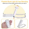 USB recargable LED libro luz brillo ajustable protección ocular Clip lámpara de lectura portátil marcapáginas luces nocturnas