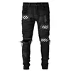 Brand 2022 Calças masculinas Novo jeans de designer de moda Rapped calça jeans de luxo Hip Hop Troushers Zipper para masculino tamanho 28-40